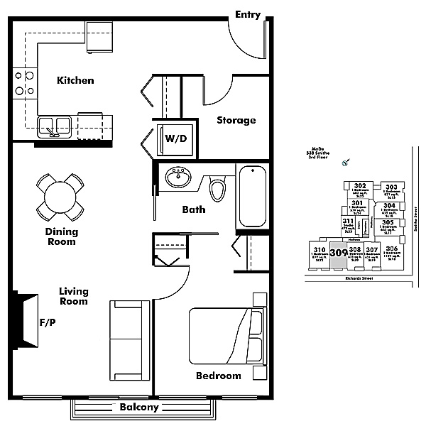 Floor plan 309