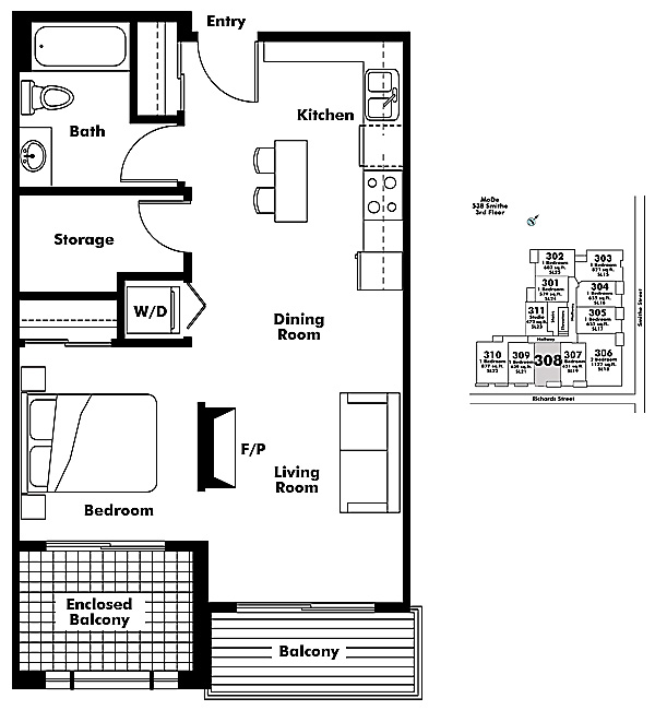 Floor plan 308