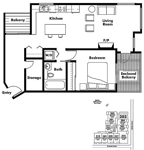 Floor plan 303