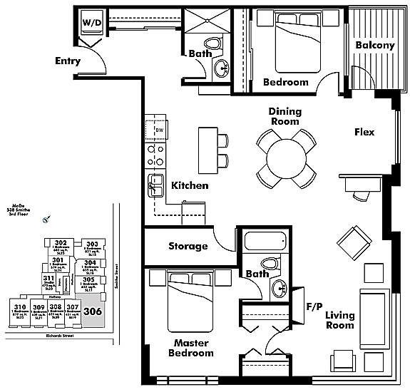 Floor plan 306