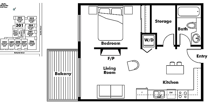 Floor plan 301