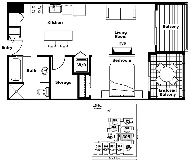 Floor plan 305