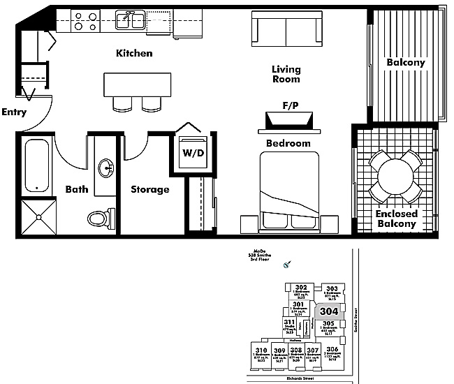 Floor plan 304