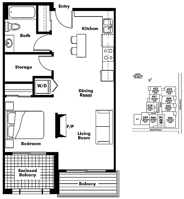 Floor plan 407