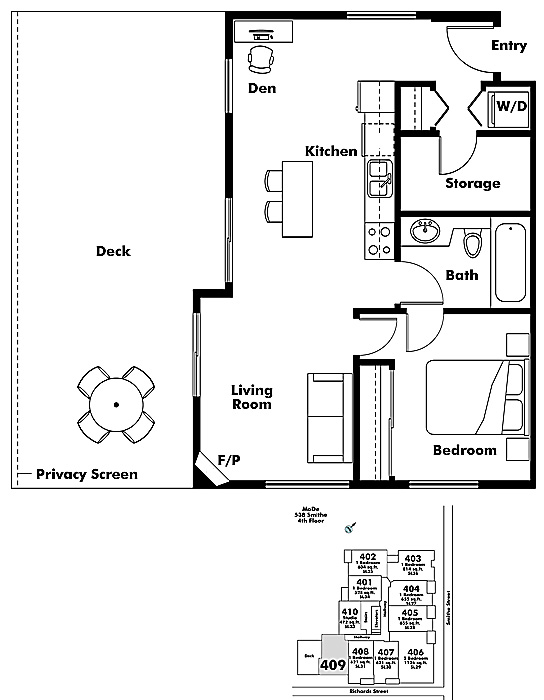 Floor plan 409