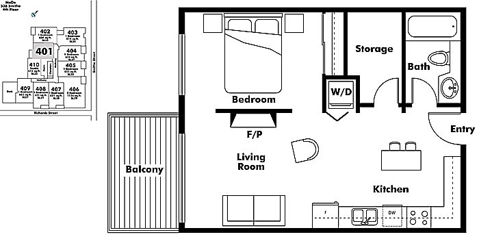 Floor plan 401