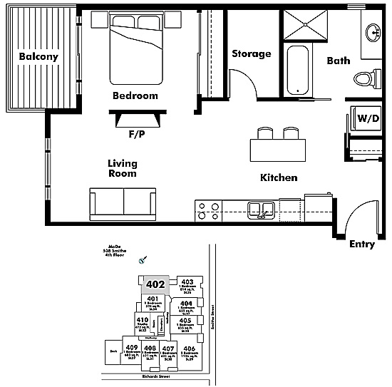 Floor plan 402