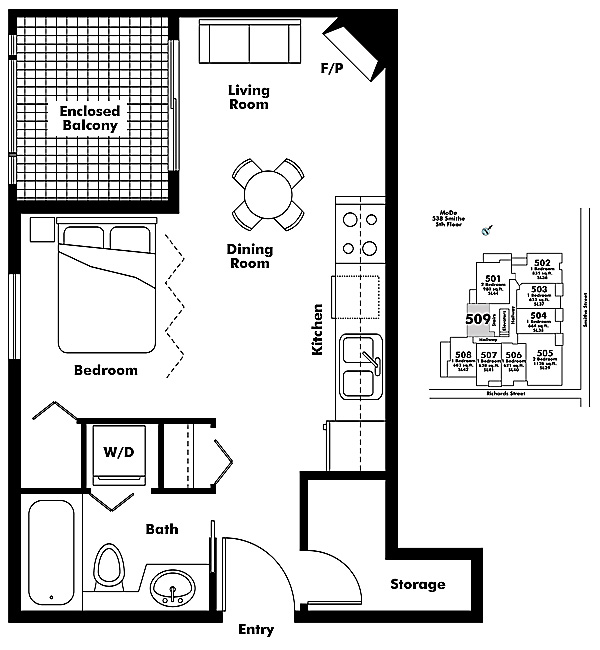 Floor plan 509