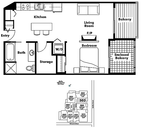 Floor plan 503