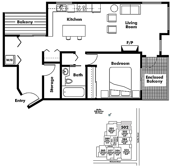 Floor plan 502