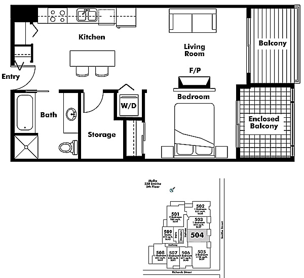 Floor plan 504