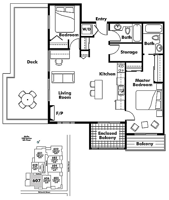 Floor plan 607