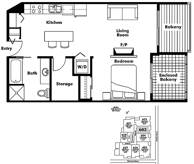 Floor plan 603