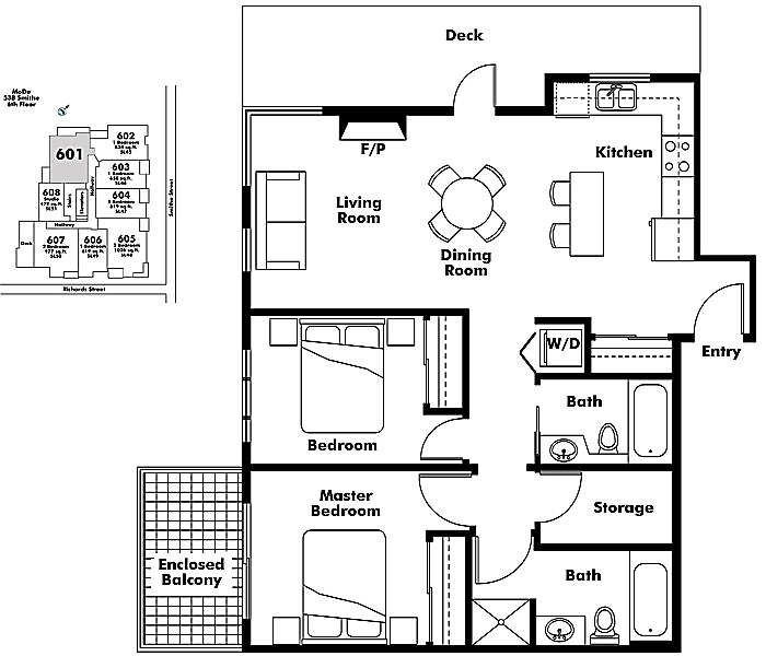 Floor plan 601