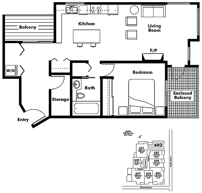 Floor plan 602