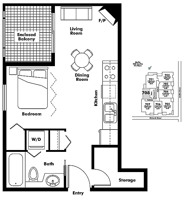 Floor plan 708
