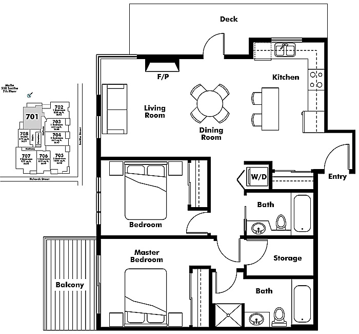Floor plan 701