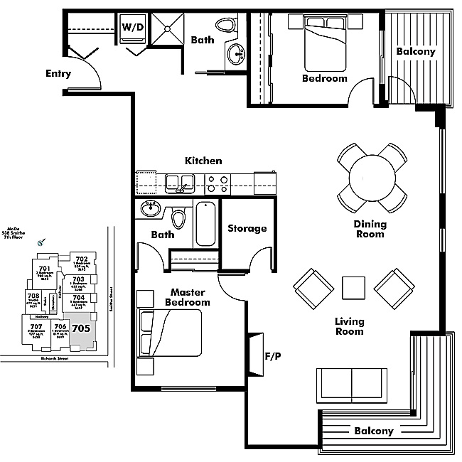 Floor plan 705