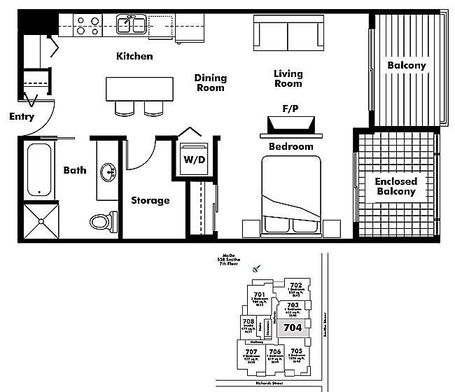 Floor plan 704