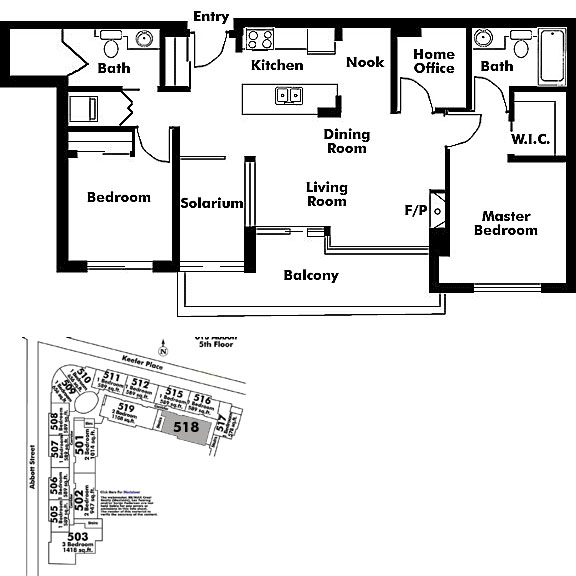 Floor plan 518