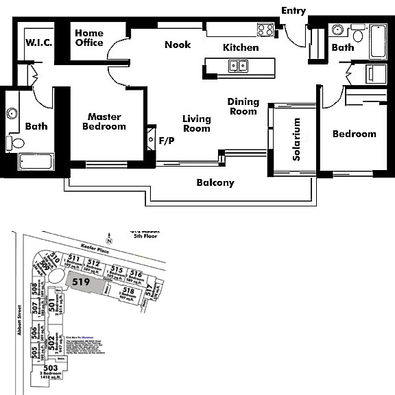 Floor plan 519
