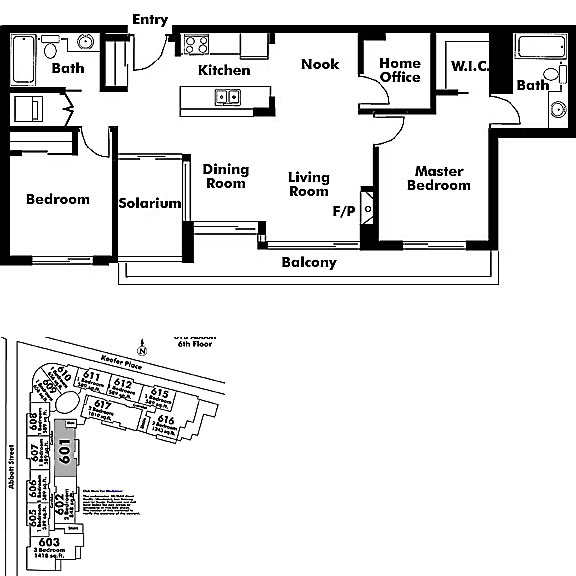 Floor plan 601