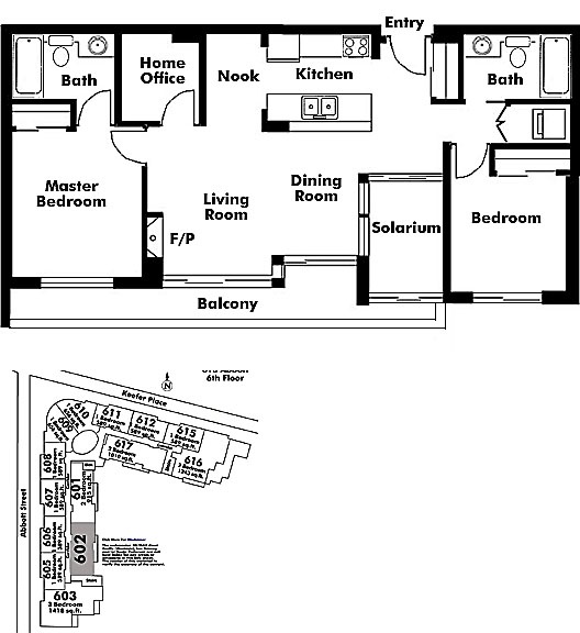 Floor plan 602