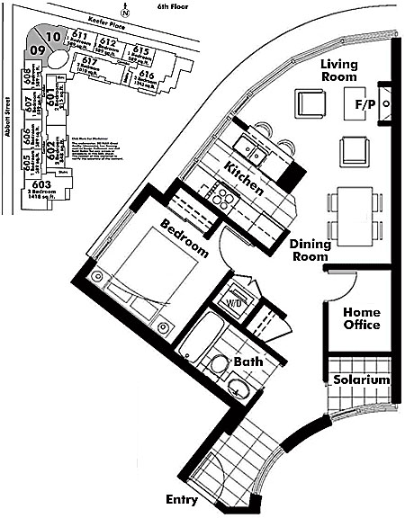 Floor plan 609