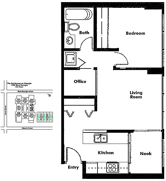 Floor plan 505