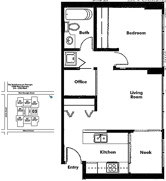 Floor plan 605