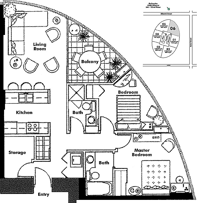 Floor plan 606