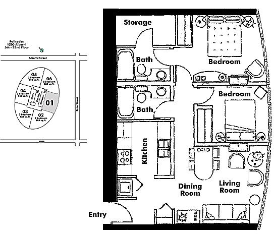 Floor plan 601