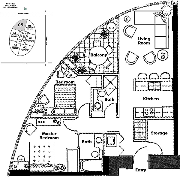 Floor plan 605