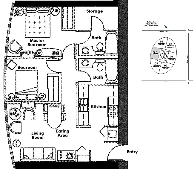Floor plan 604