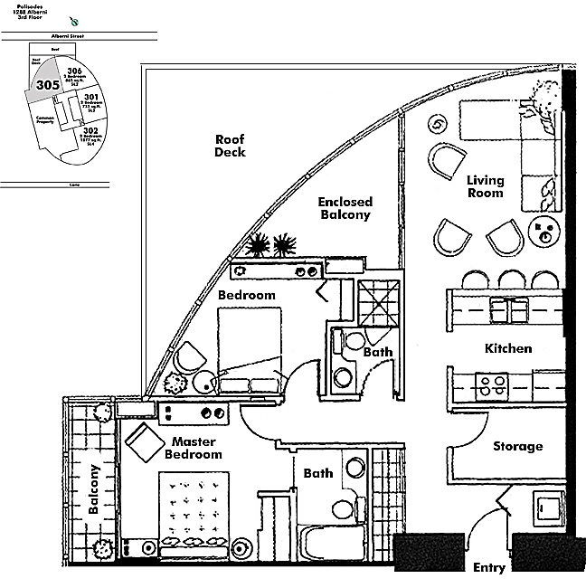 Floor plan 305