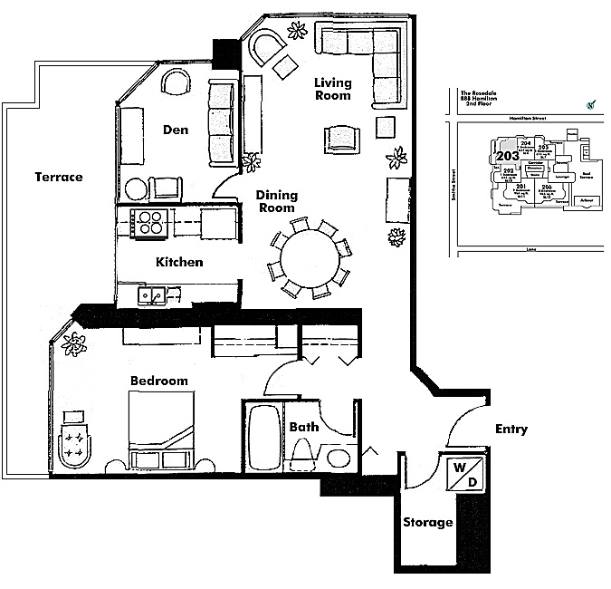 Floor plan 203