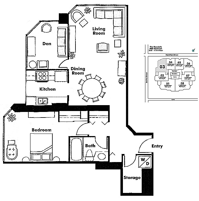 Floor plan 603