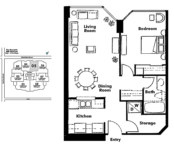 Floor plan 605