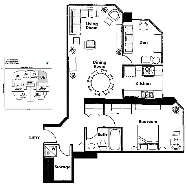 Floor plan 606