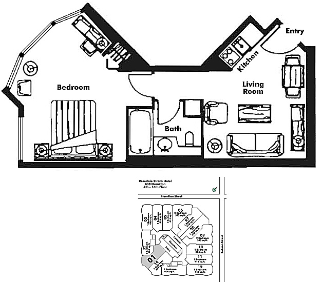 Floor plan 601