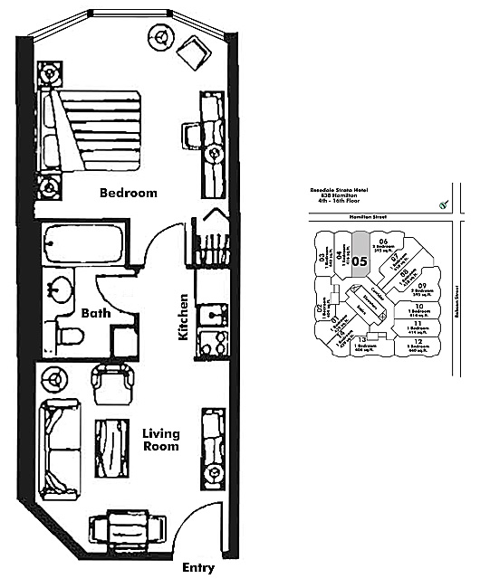 Floor plan 605