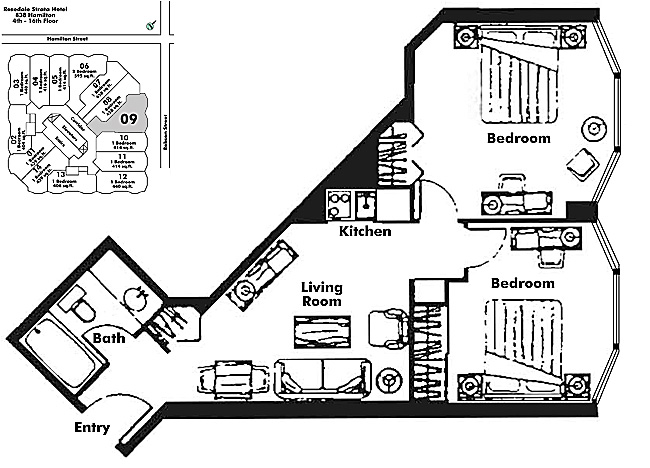 Floor plan 609