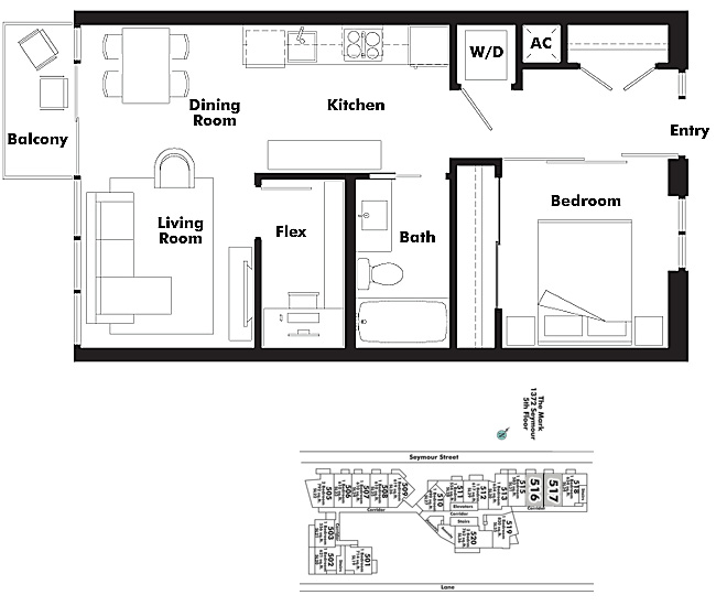 Floor plan 516