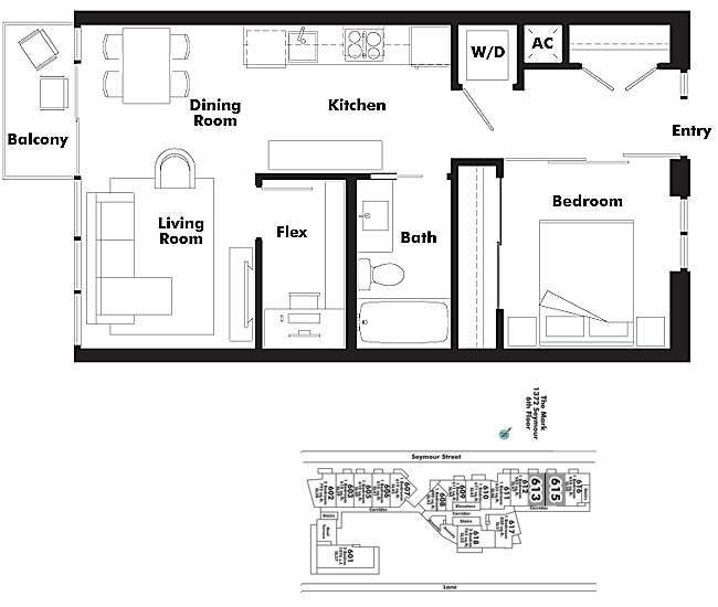 Floor plan 613