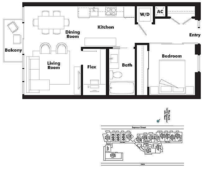 Floor plan 603