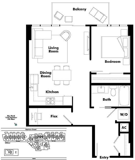 Floor plan 709