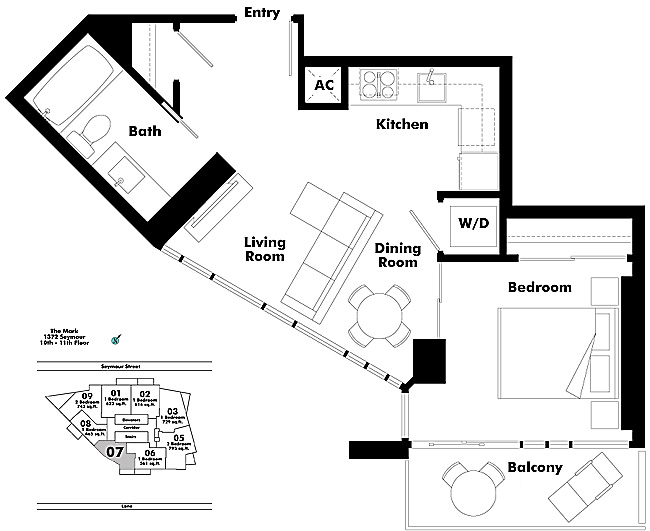 Floor plan 1107