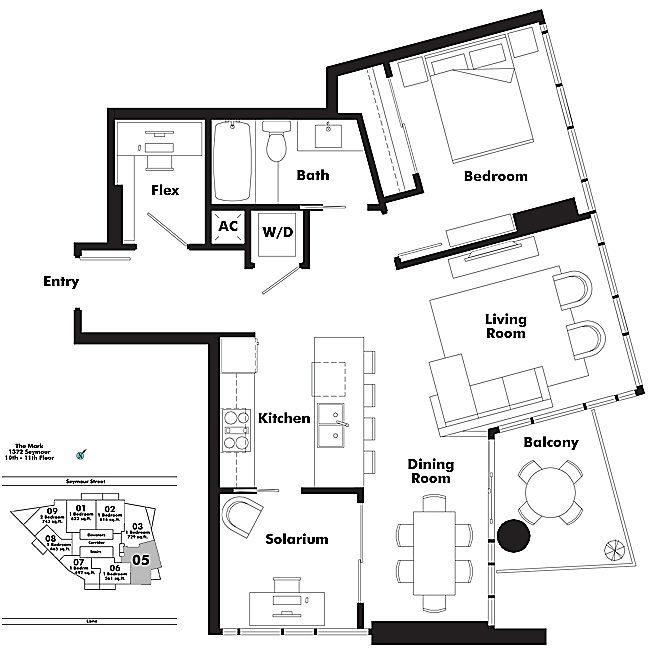 Floor plan 1105