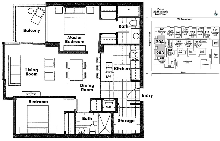 Floor plan 203