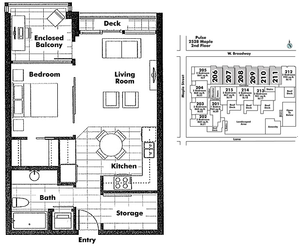 Floor plan 206